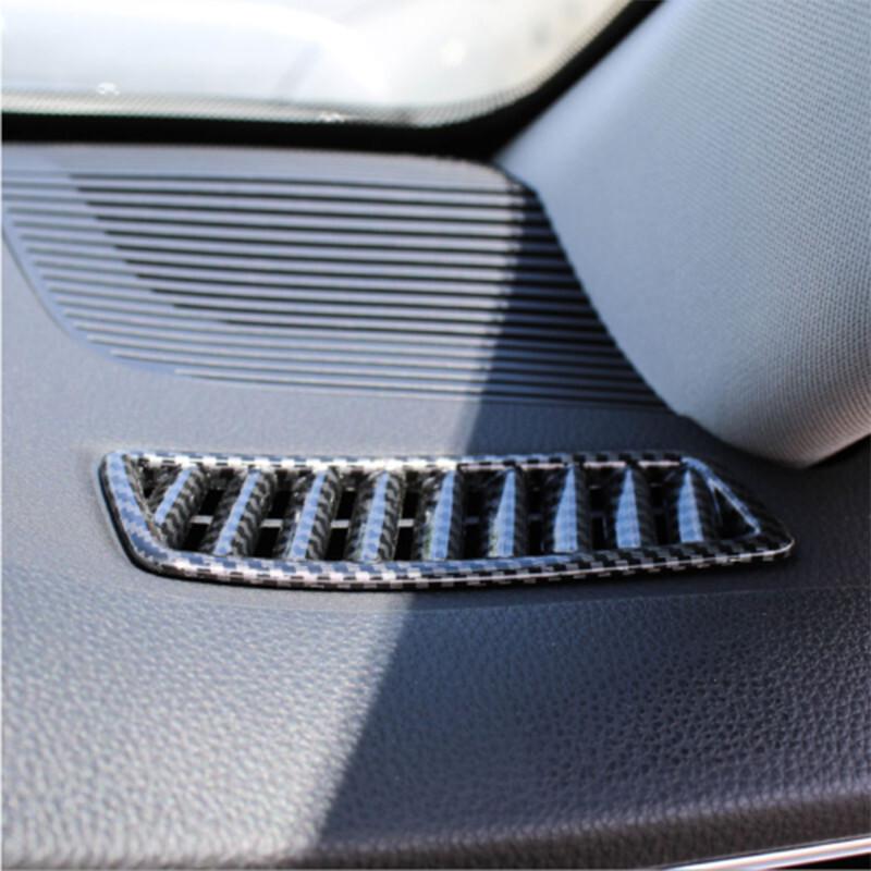 For Toyota Venza 2021-24 Carbon Fiber Console Dash Air Vent Outlet Cover Trim 2X