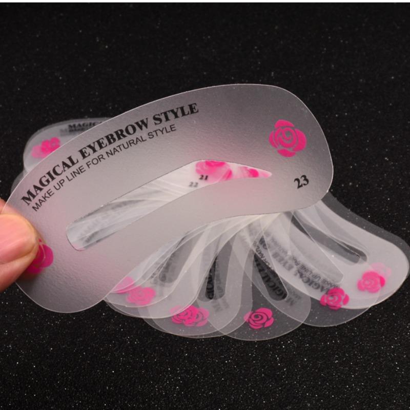 24 Pz/set Attrezzi per governare Sopracciglio Stencil Kit Strumenti di Trucco FAI DA TE Bellezza Sopracciglio Template Stencil Per Le Donne Strumenti di Bellezza