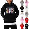 Hoodies för barn Löst tryckt sportskjorta med huva Trendig sportskjorta