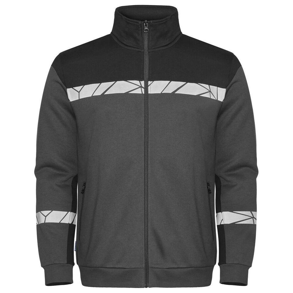 Projob Mens Progression Hi-Vis Full Zip Sweatshirt