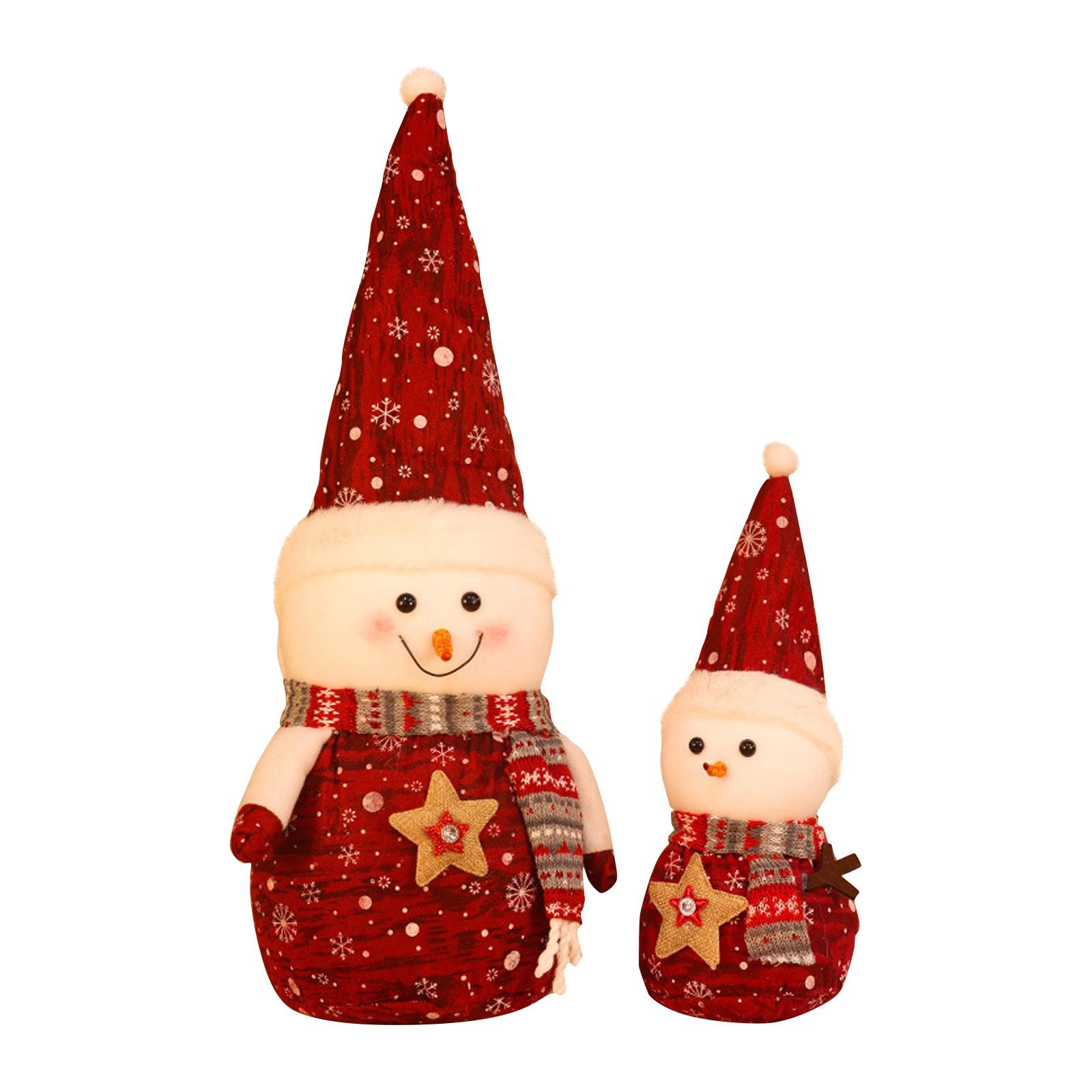 

Рождественская кукла-снеговик Рождественская кукла Украшения Праздничные подарки Декорации для оформления витрин торговых центров One Size красный