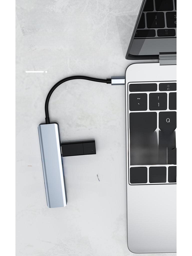 Cross-Border Type-C Hub: 7-in-1 Expansion Dock for Apple, Huawei, USB Devices