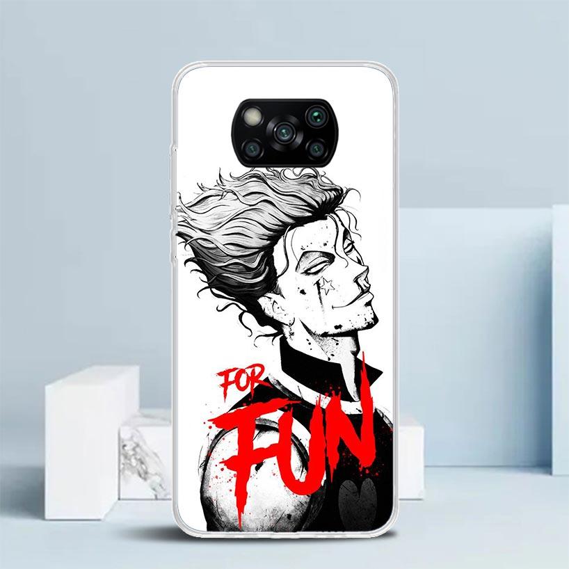 HunterX Hisoka Phone Case For Xiaomi Poco F7 Ultra X5 X6 X7 Pro M7 Redmi 15C 15 13C 13 12C 12 10C 10 10A 9 9C 9A 9T Cover Poco X