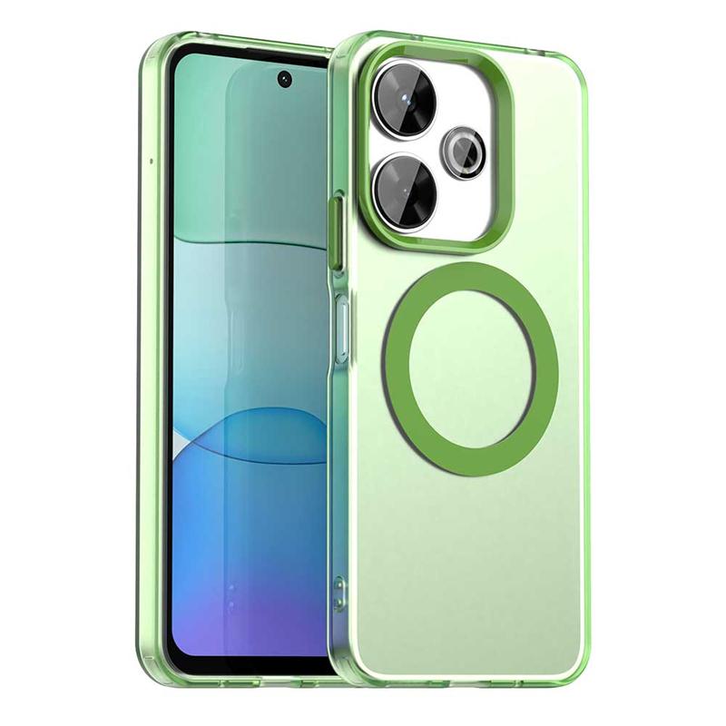 Transparent Case For Xiaomi Redmi 13 Case Redmi 13 Magnetic Adsorption Wireless Charge Back Cover For Redmi 13 Case 6.79 Inch