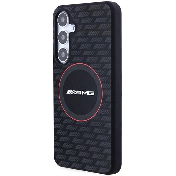 Amg Silicone Carbon Pattern Magsafe Case For Samsung Galaxy S24+ - Black