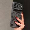 Luxury Snow Mountain Pattern Bumper Case for iPhone 17 16 15 14 13 Pro Max Shockproof Large Camera Matte Frosted Phone Cover