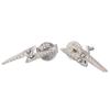 Harry Potter Sterling Silver Lightning Bolt Stud Earrings with Crystal Elements