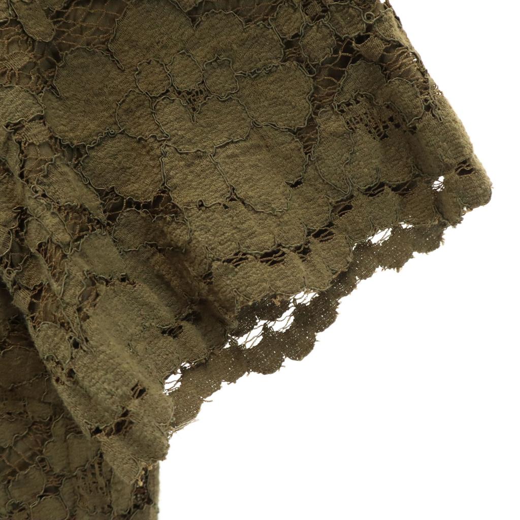 UNITED TOKYO made in Japan Lace Pattern Short sleeve blouse 1 olive Women Used