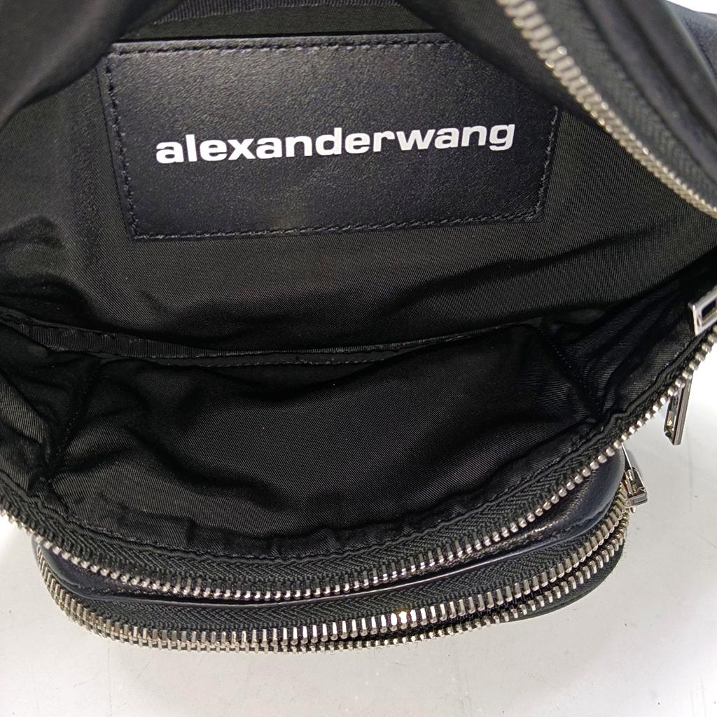 [Gebraucht] Schwarze Leder Bauchtasche Mittel - Sehr Gut #1N84LN0