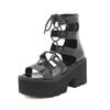 Fashion Fashion Solid Platform Women Sandals Summer Shoes Open Toe Rome Style High Heels Fashion Buckle Gladiator Shoes Woman