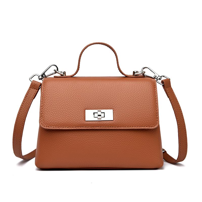 100% Genuine Leather Handbag Real Cow Leather Fashion Women Crossbody Bags Ladies New Luxury Design Shoulder Bag Female Purse