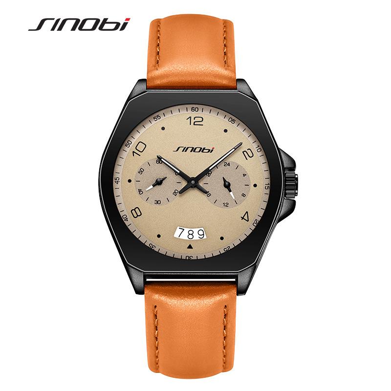 Watch Men S Watch High-End Leather Belt Men S Watch Calendar Fashion Quartz Watch Waterproof Premium Men S Watch