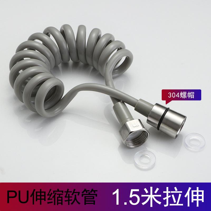 Shower Hose Flexible Telescopic Bathroom Spirals Spring Shower Hose Faucet Universal Interface Extra Long Bidet Sprayers