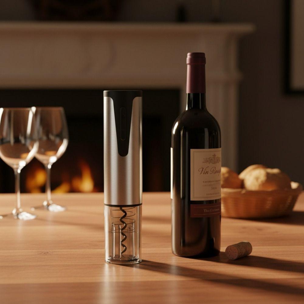 Rechargeable Electric Wine Bottle Opener Long Battery Life Cork Screwer  Restaurant