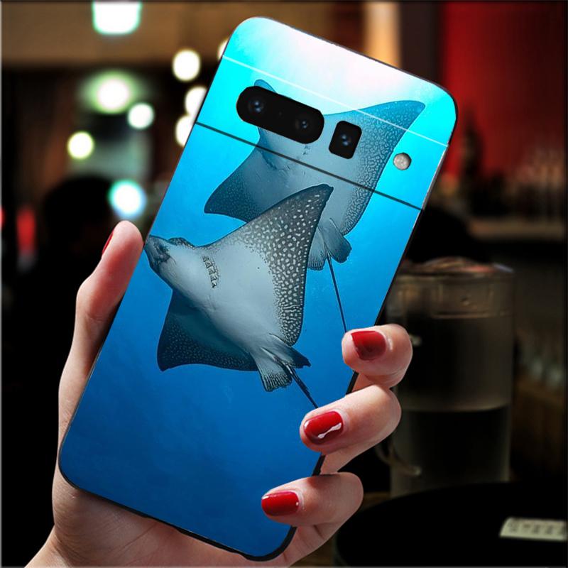 Phone Case For Google Pixel 10 9 Pro XL 9A 8 7 6 Pro Pixel 8A 7A 6A Pixel 8 7 6 5 Ocean Animal Manta Rayjpg