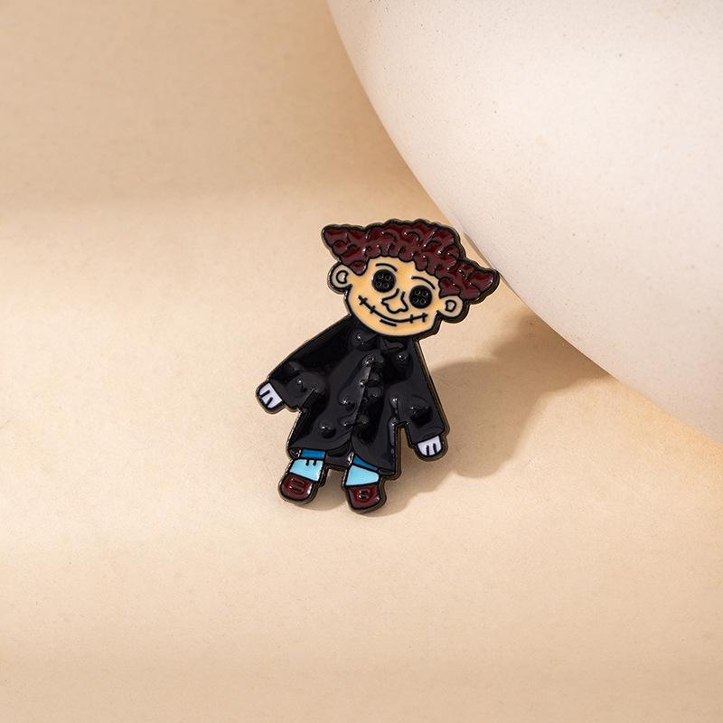 Cartoon Anime Ghost Mother Badge Pin Costume Accessories Creative Medal Zombie Bride Halloween Brooch