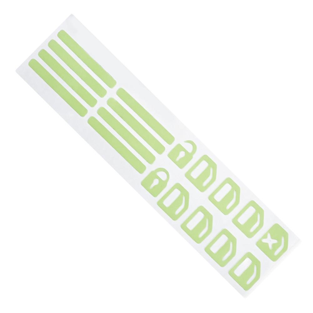 Window Button Sticker Luminous Car Console Waterproof Adhesive Replacement