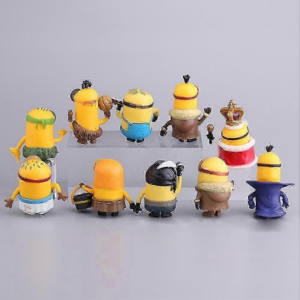 10pcs PVC Mini Figure Toys Set, Minions Models, Action Figures Collectibles, Birthday Gift for Kids