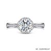 New Arrival 925 Sterling Silver Engagement Wedding Rings High Quality Rhodium Plated Zircon Women's Jewelry