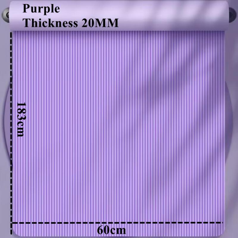 20Mm 183×60Cmthick Yoga Mats Anti-Slip Sport Fitness Mat Blanket Fit For Exercise Yoga And Pilates Gymnastics Mat Fitness Equipment