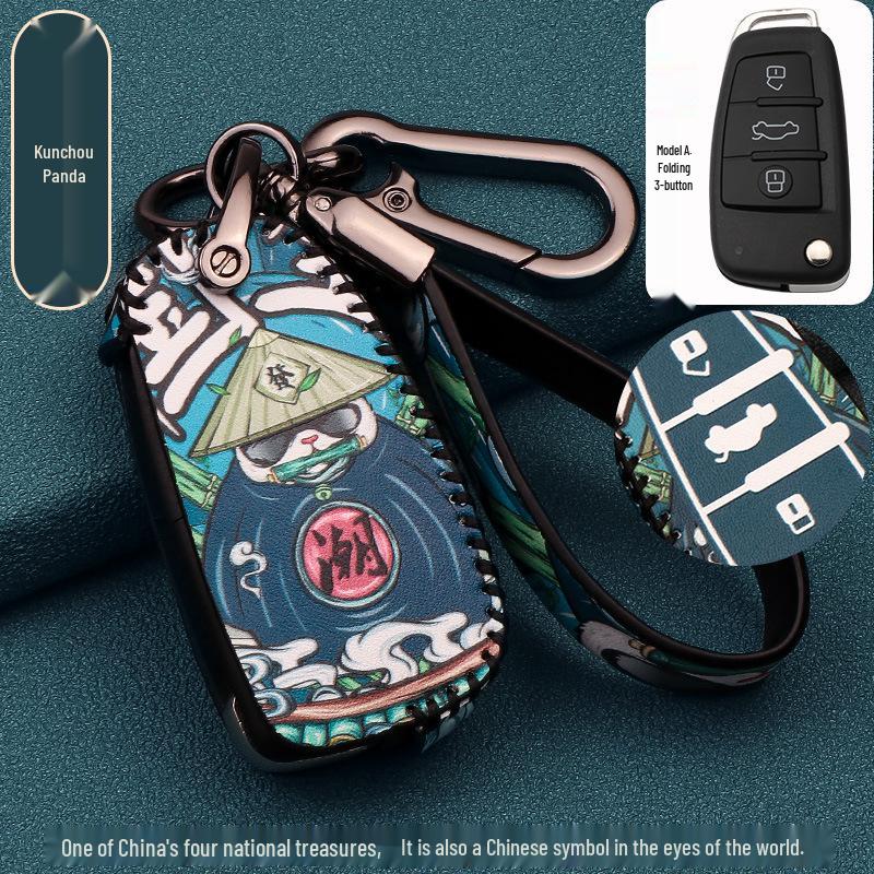 Universal Folding Key Case for Volkswagen, Kia, Toyota, Buick, Hyundai – Stylish Design for Men and Women
