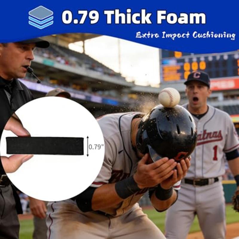 Protective Foam Inner Padding For Baseball Helmets Sweat Resistant Design Improves Airflows And Reduces Heat Buildup