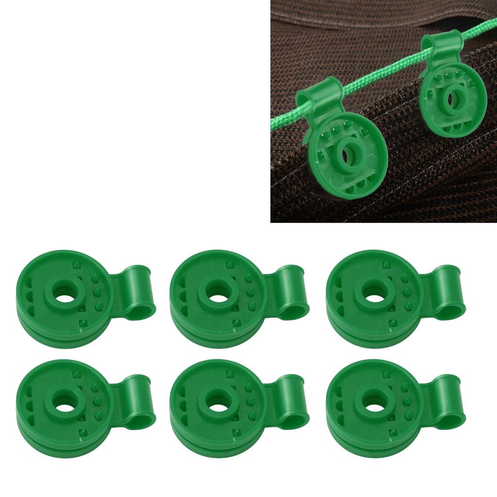 50pcs Shade Cloth Clips Round Ageing Resistant Plastic Sun Shade Net Clip for Bird Netting Gardening Shade Cloth