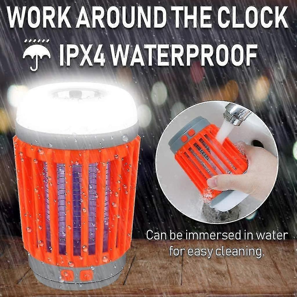 Camping Lamp Solar Camping Lamp Uv Light Insect Killer Mosquito Killer Camping Lantern Ip67 Waterproof Portable Mosquito Killer Tent Lamp Usb Recharge