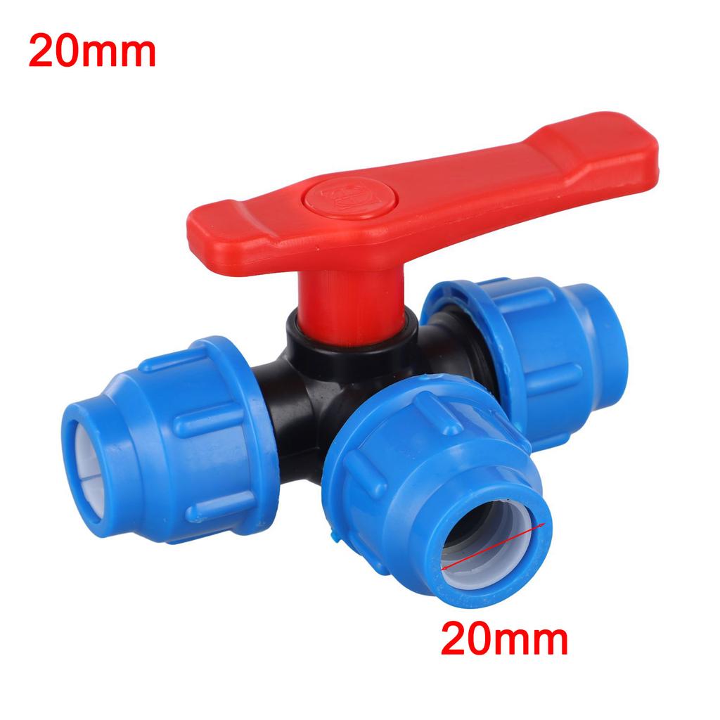 Ball Valve 20/25/32/40/50mm 20mm-50mm 3-Way Ball Valve PE