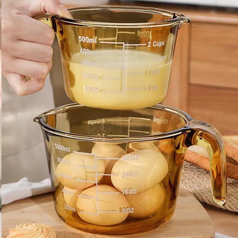 Mushroom Planet Heat-Resistant Glass Measuring Cup Set (2-Pack)