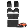 SMABEE RHD for GWM Tank 300 2024 2025 Right Hand Drive Car Floor Mats Cargo Liner Trunk/Backrest Mat TPE 3D All Weather Black