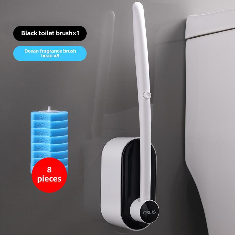 Настенный одноразовый набор туалетной щетки со сменной самоочищающейся головкой