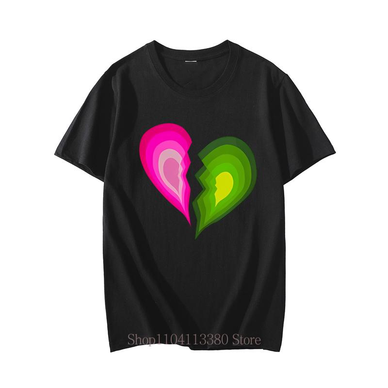Women Clothing Heart Graphic Print Tshirts Summer Casual Fashion Streetwear YK Vintage Loose Tops Crew Neck Short Sleeve Tees