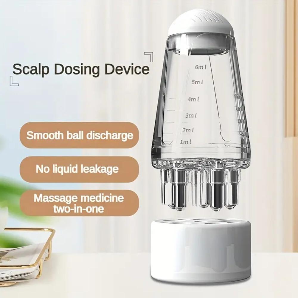 1/2/3pcs Hair Growth Essential Oil Applicator Bottle & 1ml Scalp Massage Comb Set - Anti-Loss Scalp Care Tools for All Hair Type