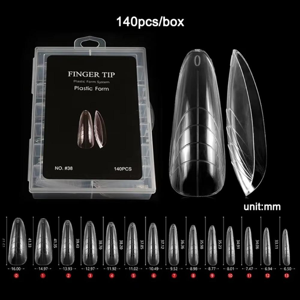 Curved Stiletto Advanced Shape Dual Forms Poly Nail Gel 3D Nail Forms 2025 Nail Design Tools