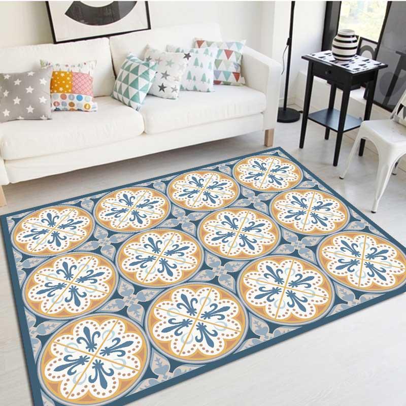 Tištěný koberec Severský obývací pokoj Ložnice Koberec k posteli Vstup do ložnice Protiskluzová podložka na podlahu Rohožka