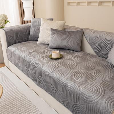 Non-slip Sofa Cover Thicken Velvet Sofa Cushion Towel for Living Room Furniture Protector Solid Slipcovers Couch Covers
