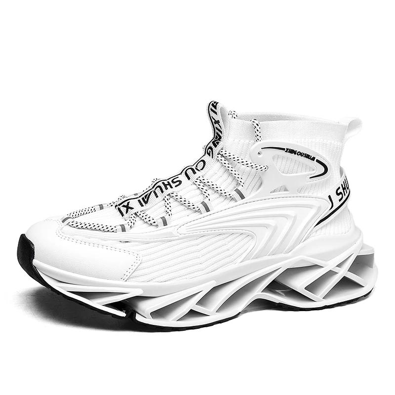 

Обувь Мужская Обувь Кроссовки Роскошные Спортивные Кроссовки Нескользящие Дышащие Удобные Кроссовки Спорт Фитнес для Мужчин Повседневная Обувь Мокасины 46 белый