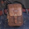 Retro Men's Genuine Leather Multi-functional Outdoor Waist Bag