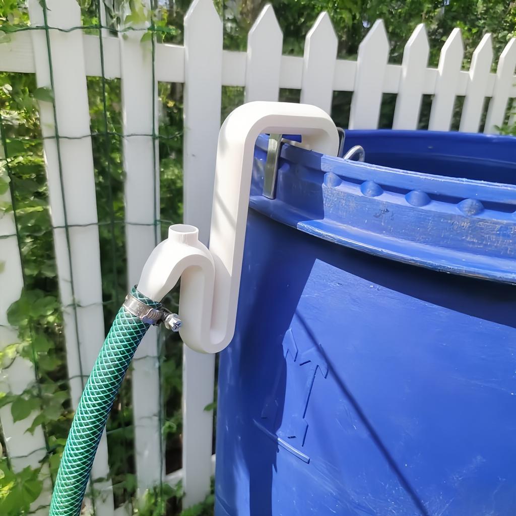 Soluzione per Tubo di Trasferimento e Troppopieno Acqua Piovana 1/2/4 Pezzi - Kit Tubo Sifone Autoadescante per Drenaggio e Riempimento Automatico Facile