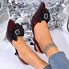 Summer New Bow Pointed Toe Stiletto Sandals Wrapped Back Trip Strap Anti-slip Wear-resistant Kitten Heel Shoes
