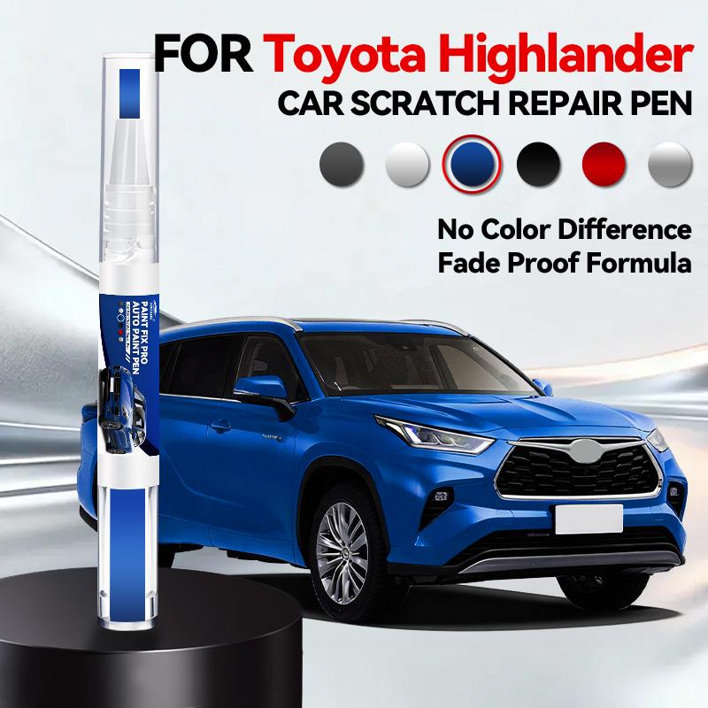 For Toyota Highlander 2001-2025 XU80 20 40 50 Paint Repair Pen Touch Up Scratch Remover DIY Car Accessories Black White Red Gray