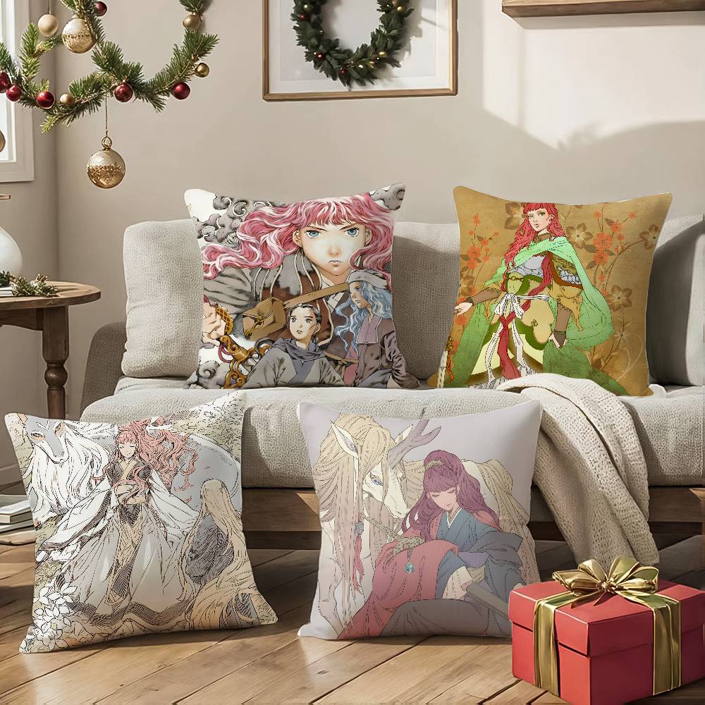 Beautiful Cool Comics The Twelve Kingdoms-K Pillow Case Silky elegant Comfort Sofa Bed  Invisible zipper Beach pillowcase