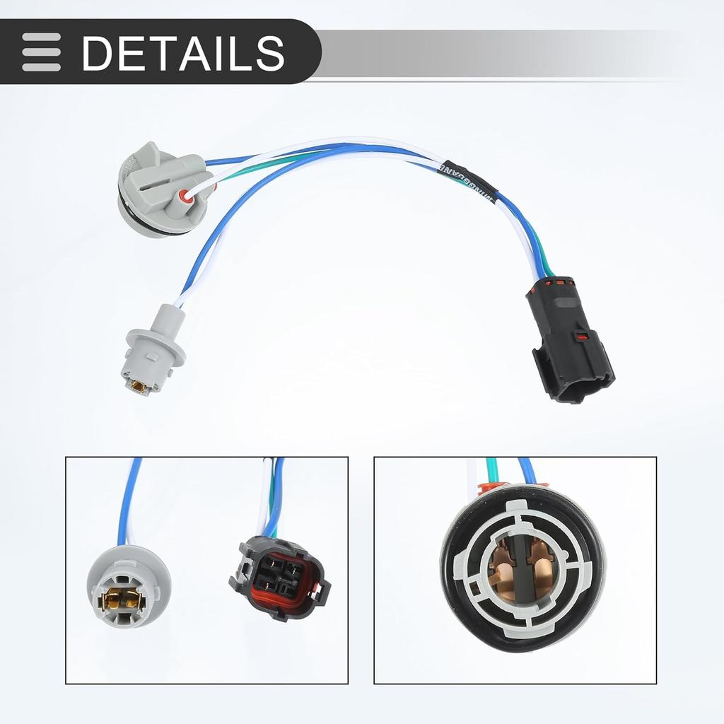 Motoforti Rücklicht-Steckerverkabelung, Heckleuchten-Kabelbaum, für Kia Sportage 2016-2019 2.0L 2.4L, Kunststoff, Nr. 92480D9020, Grau