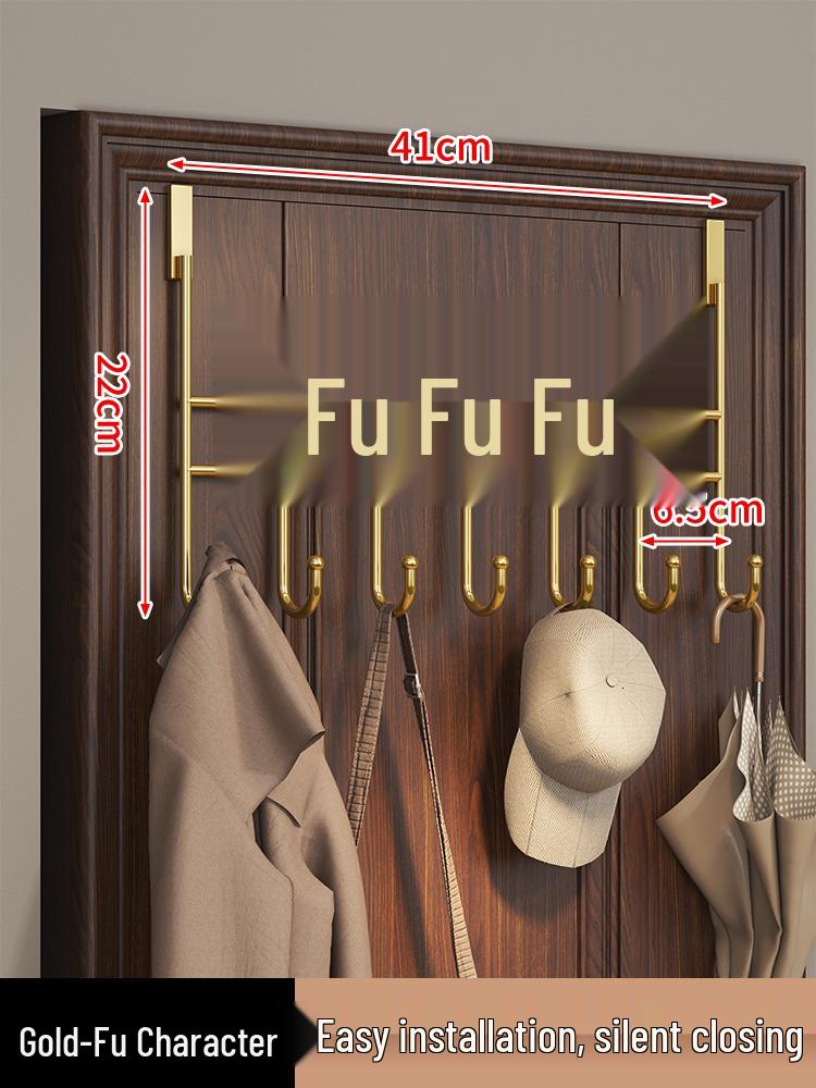 Door-Mounted Hook & Storage Rack for Clothes, Coats, and More