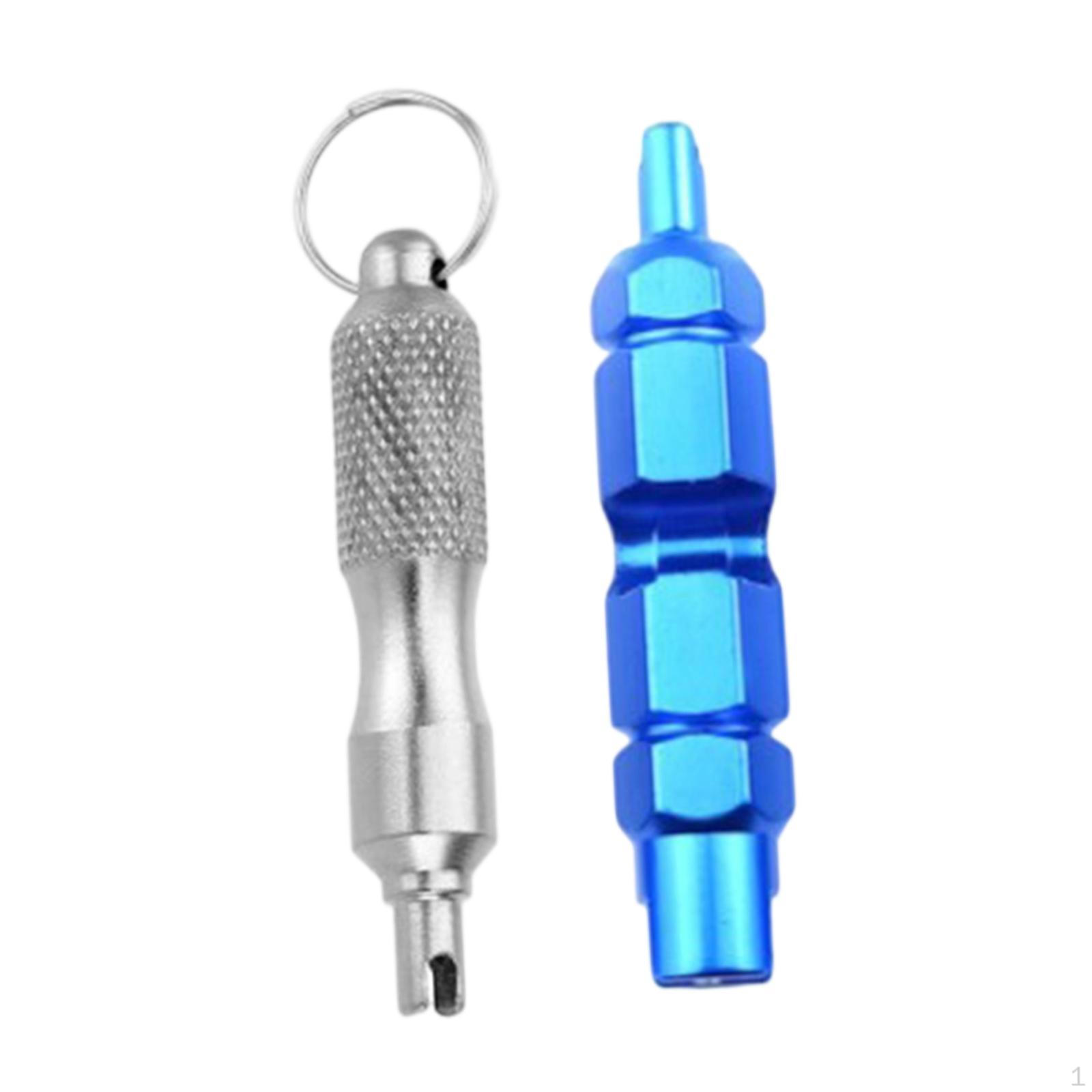 

2 шт. Инструмент для снятия и установки сердечника клапана Ремонт Компактный для велосипедных и автомобильных шин Аксессуары