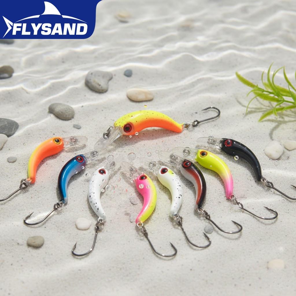 8Pcs Mini Floating Minnow Fishing Lures Hard Bait with Sharp Hook Crankbait Fishing Accessories for Anglers
