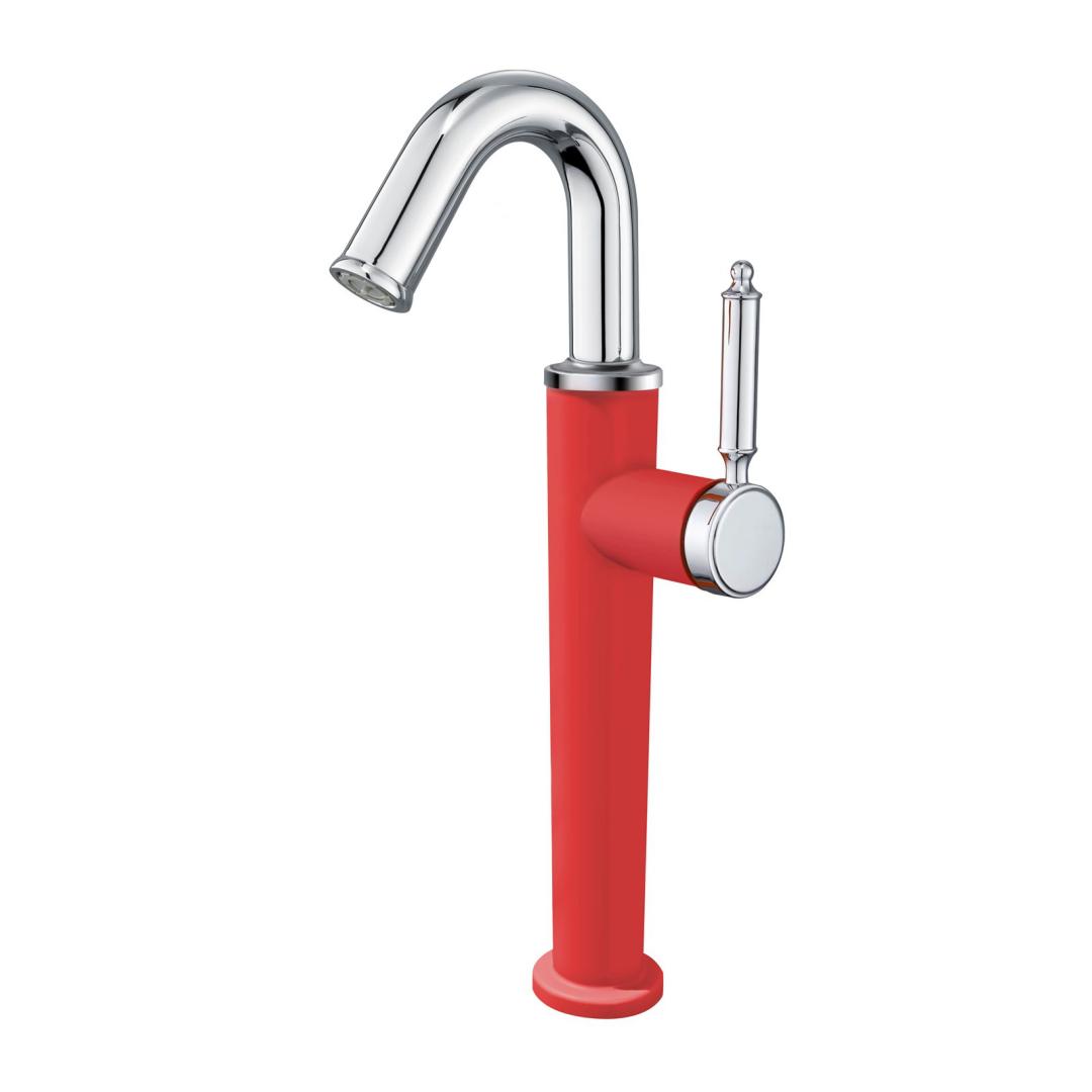 

Tuqiu Pink Rotating Bathroom Faucet Red Basin Faucet Hot Cold Black Sink Faucet Brass Lavotory Faucet Swivel Sink Water Crane