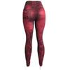 Schlanke Damen-Leggings, Faux-Denim-Jeans, hohe Taille, elastische Hosen, Push-Up-Hose