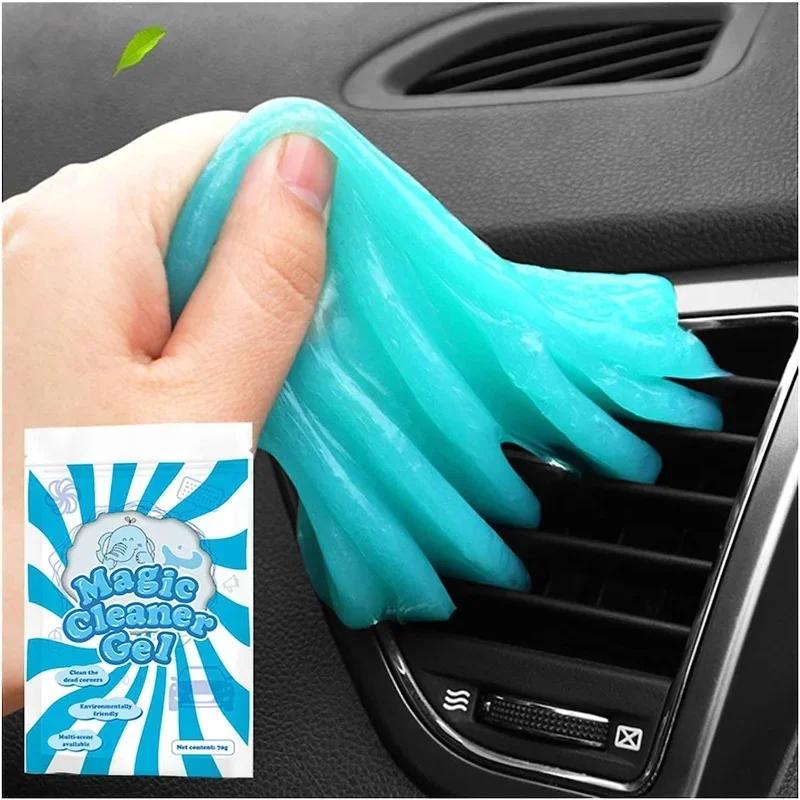 1pc Car Cleaning Gel: Magic Dust Remover, Glue Remover, And Keyboard Cleaner